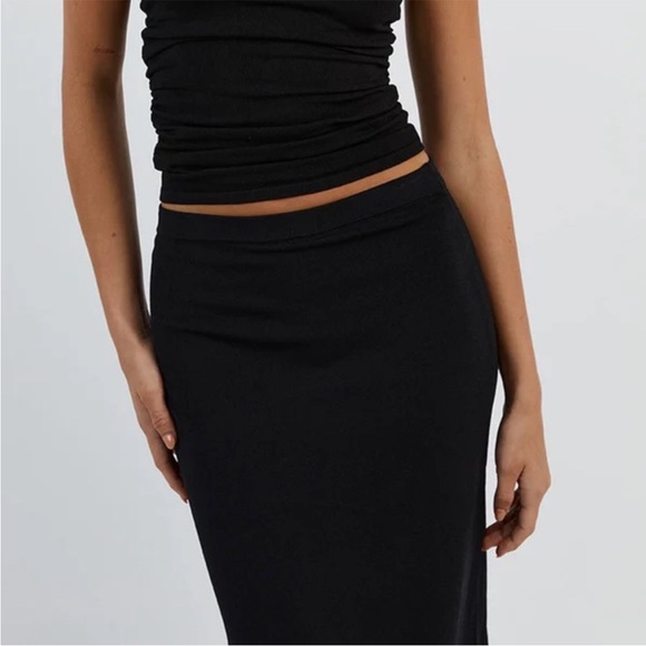 NWT DISSH size 2 Black Maxi Skirt - Picture 3 of 14